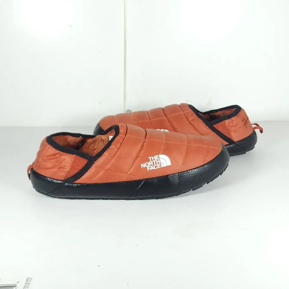 The North Face ThermoBall Traction V Men’s US8 Orangr Lined Mules Slippers Shoes